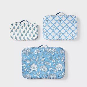 NWT 3pc Packing Cube Set Blue - Roller Rabbit x Target